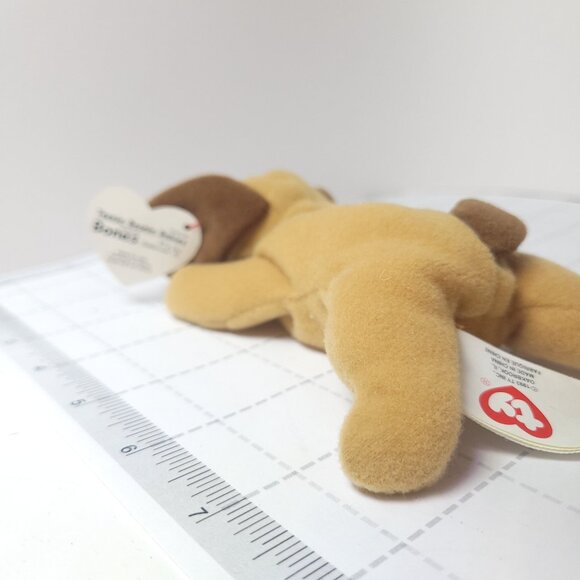 Ty McDonalds Teenie Beanie Baby - Bones The Dog 6” 1993 - Picture 5 of 9